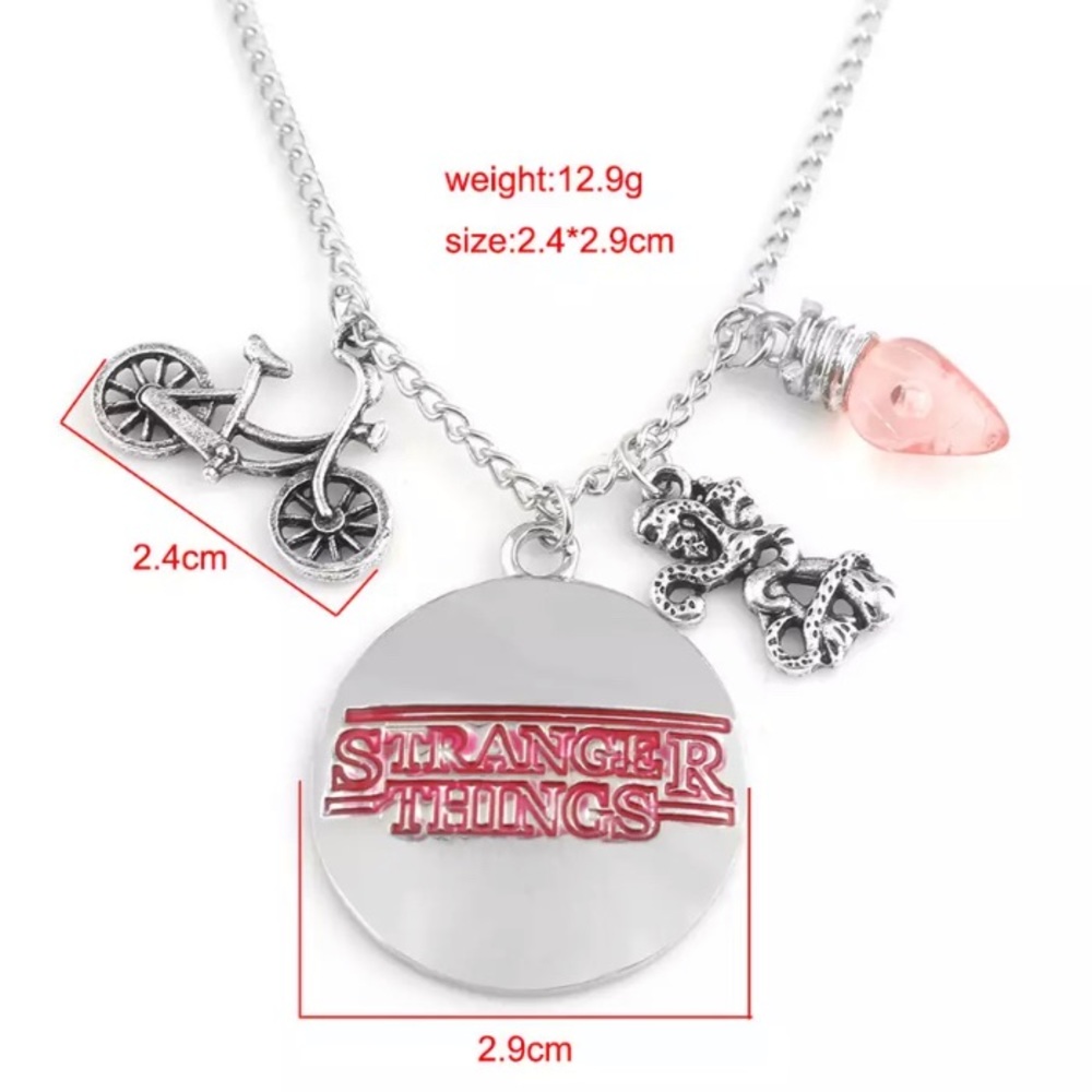 Stranger things silver necklace.